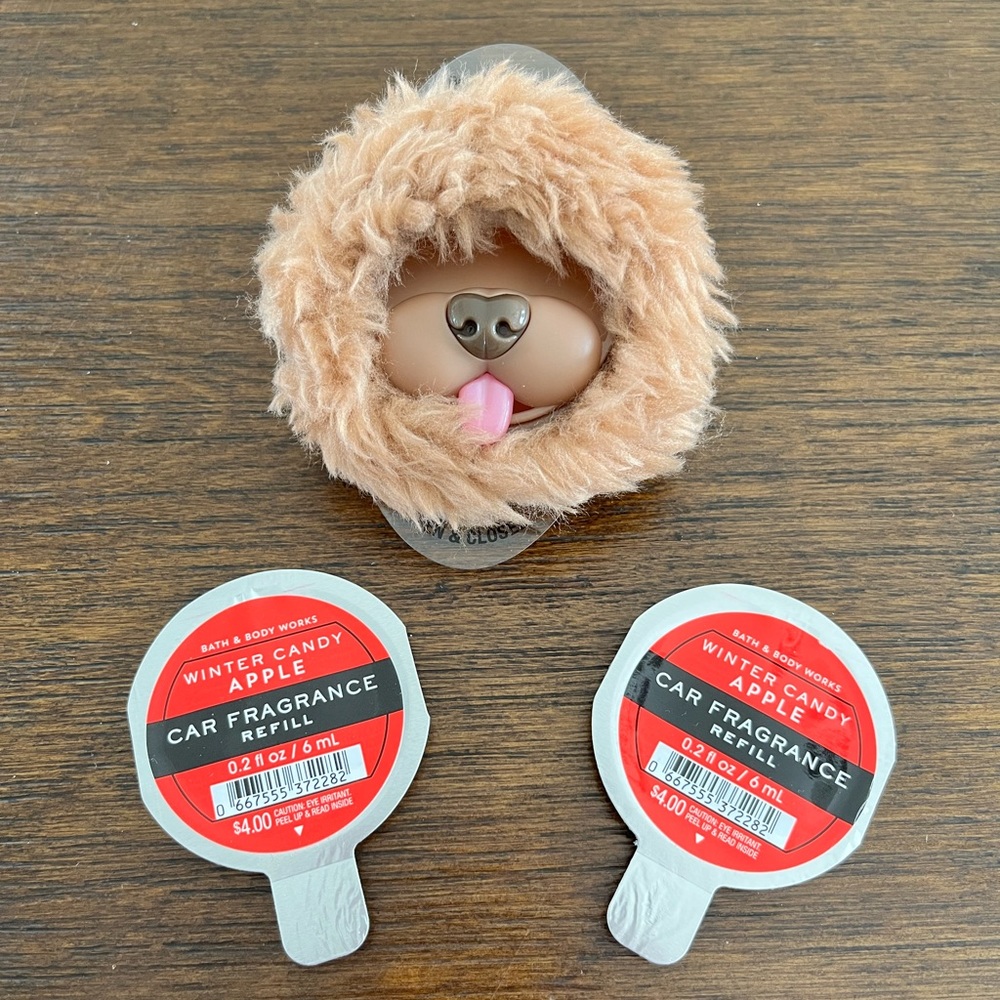 Bath and Body works dog visit clip 2 air fresheners